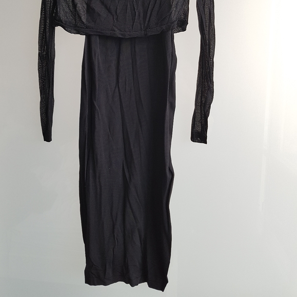 ASOS Maternity mesh long sleeve bodycon dress - Picture 4 of 4